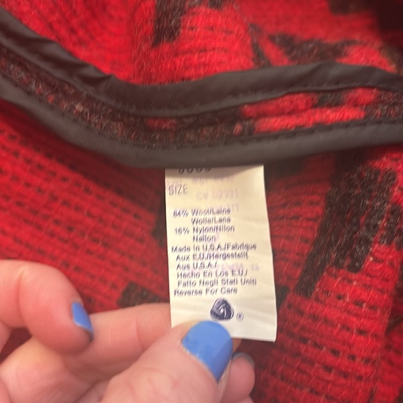 Vintage Woolrich Hooded Western Long Wool Jacket size L - Picture 12 of 14